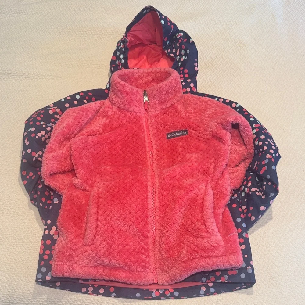 Columbia Kids' Colorful Polka Dot Raincoat - Picture 2 of 4